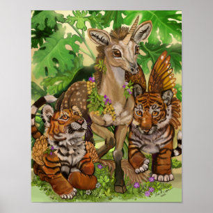 'Innocence of the new' licorn Poster