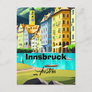 Innsbruck Autriche Art de carte postale de voyage,