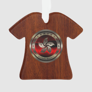 Inposition de phoque de Hong Kong sur l'acajou