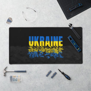 Inscription Ukraine en bleu/jaune. Ukraine