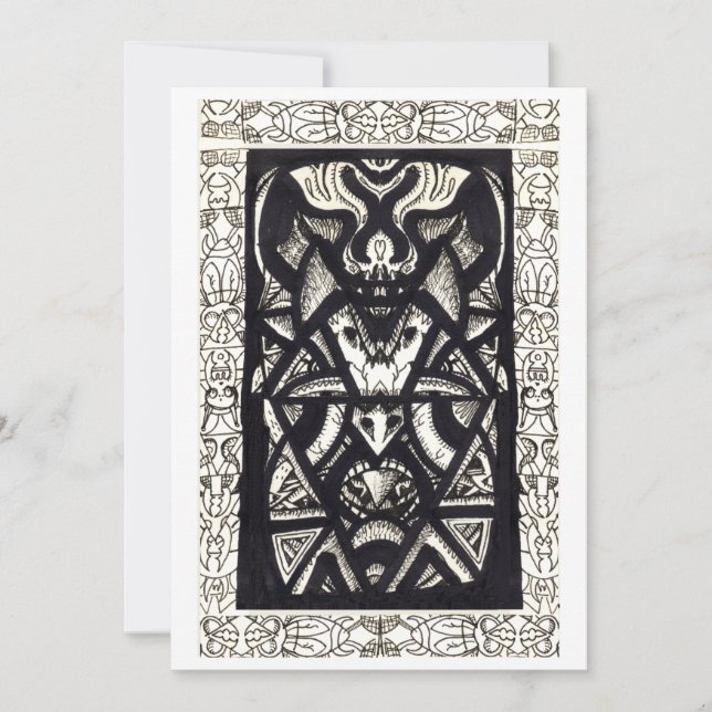 Insect King, par Brian Benson Flat Card (Devant)