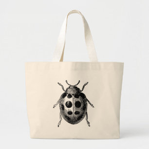 Insecte antique de coccinelle sur le sac
