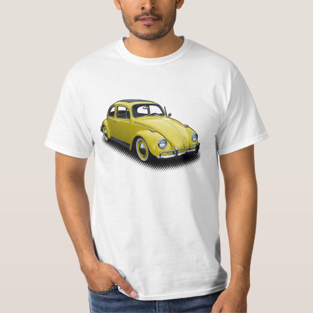 Insecte classique jaune sur le T-shirt blanc (Devant)
