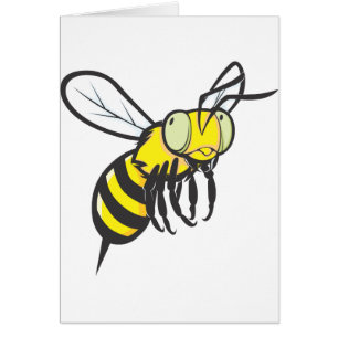 Insecte de vol mignon d'abeille