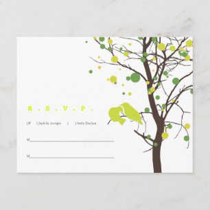 Inséparables dans Arbre RSVP - Pois verts