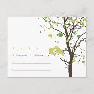 Inséparables dans Arbre RSVP - Vert et Brown