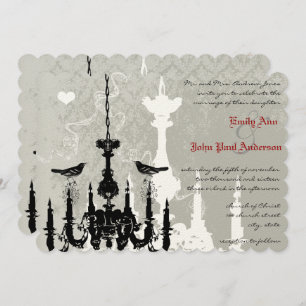 Inséparables de lustre Faire-part de mariage