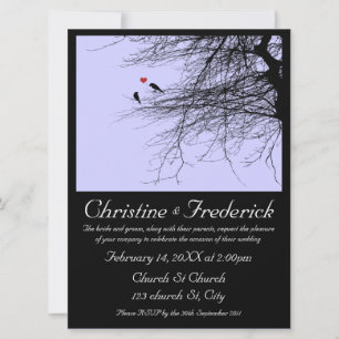 Inséparables, invitation de 6,5 po x 8,75 po