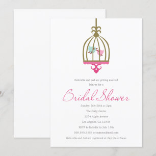 Inséparables   Invitation de douche nuptiale