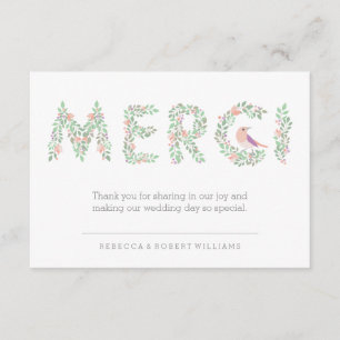 Inséparables & Lettres Merci