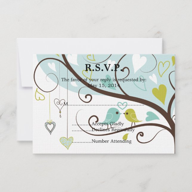 Inséparables Mariage RSVP (Devant)