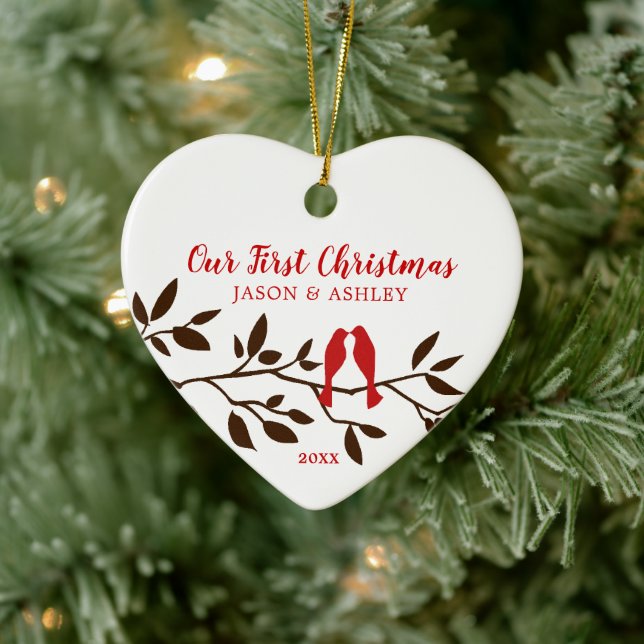Inséparables Notre premier ornement de Noël (Arbre)