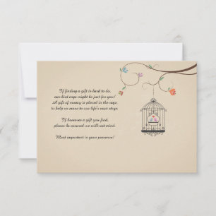 Inséparables qui désirent des cartes de cages d'oi