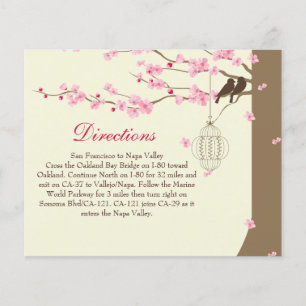 Inséparables Vintage Cage Cherry Blossom Direction