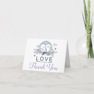 Inséparables Violets Merci Mariage
