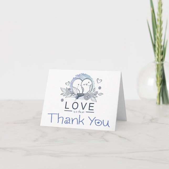 Inséparables Violets Merci Mariage (Devant)