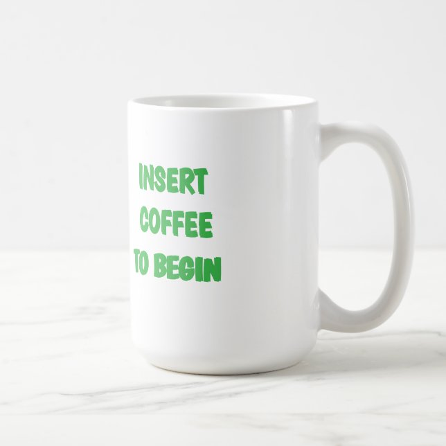 Insérer le café pour commencer la tasse de café (Droite)