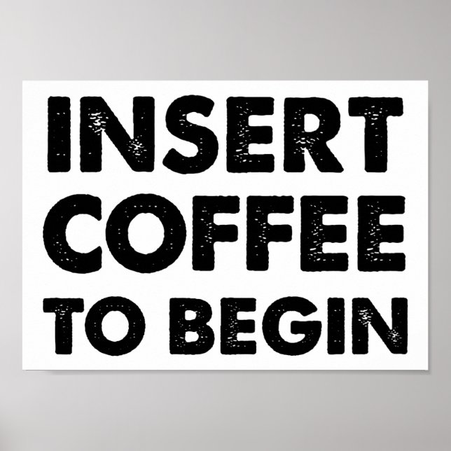 Insérer un poster drôle sur le café (Devant)
