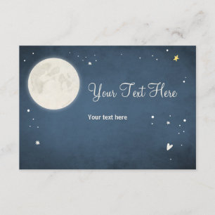 Insérer une carte sur la lune et le Baby shower ar
