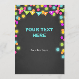 Insérez la lueur au néon de carte dans l'étiquette