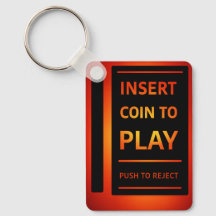 Insérez une pièce pour jouer Porte-clés d'arcade r