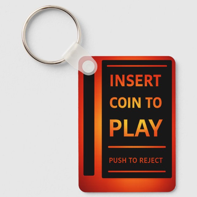 Insérez une pièce pour jouer Porte-clés d'arcade r (Recto)