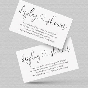 Insertion de douche d'affichage pour invitation -