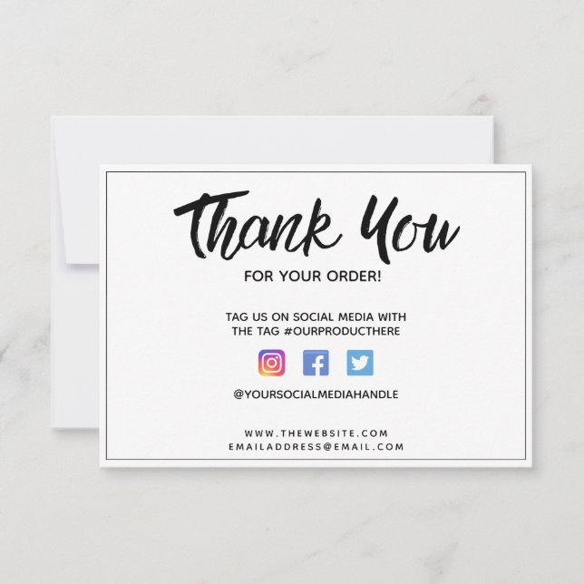 Insertion de média personnalisé Merci (Devant)