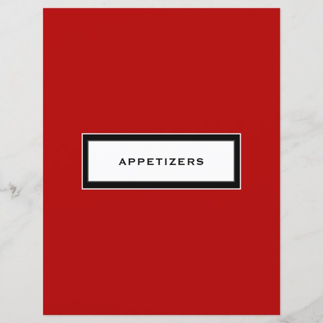 Insertion de recette | Entrées | Noir rouge et bla (Devant)