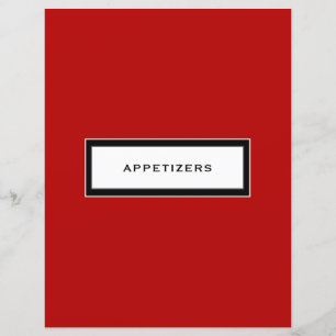 Insertion de recette Entrées Noir rouge et bla