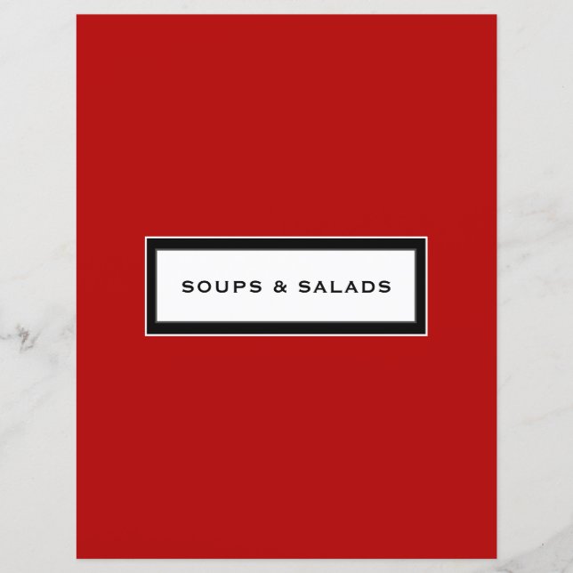 Insertion de recette | Soupes et salades | Noir ro (Devant)