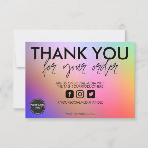 Insertion de support de Merci Abstrait aquarelle