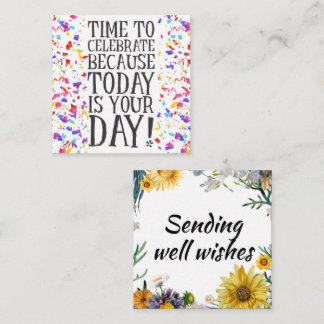 Insertions de carte Anniversaire/Envoi de bons sou