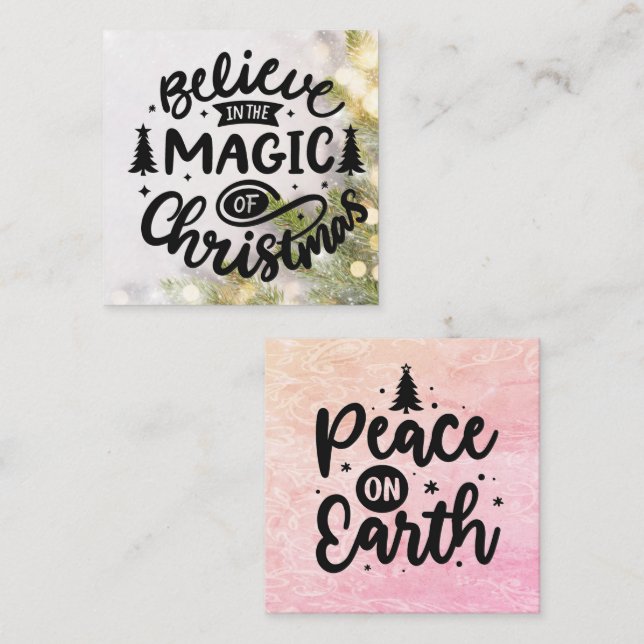 Insertions de carte pour cartes faites main Noël (Devant / Derrière)