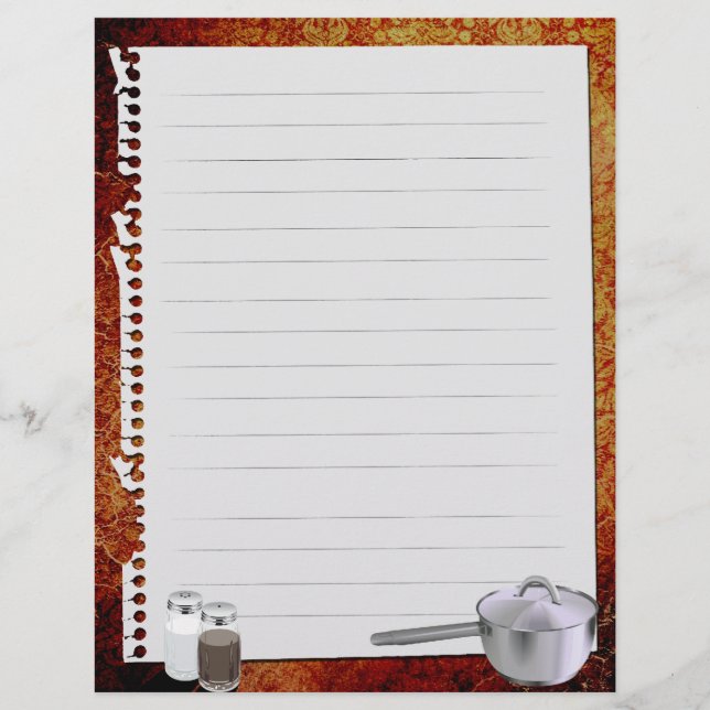 Insertions de Classeur de recette vintage (Devant)