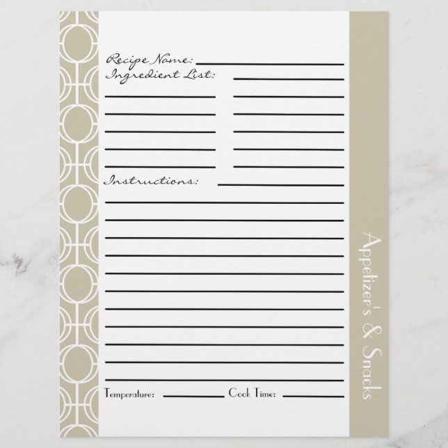 Insertions de recettes de anneaux d'éternité liées (Devant)