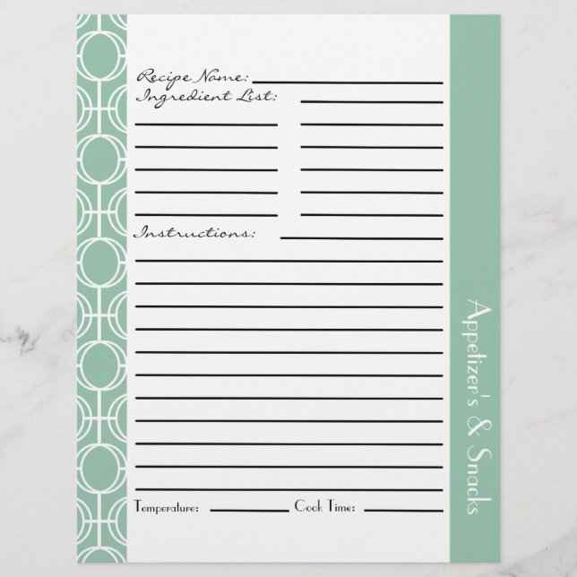 Insertions de recettes de anneaux d'éternité liées (Devant)