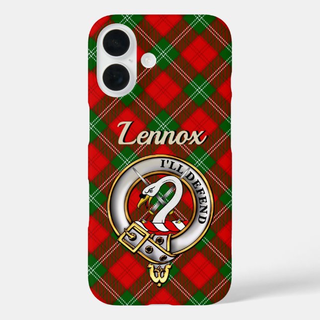 Insigne Clan Lennox & iPhone Tartan / coque ipad (Verso)