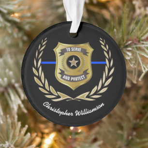 Insigne d'agent de police personnalisé