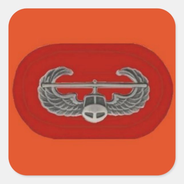 Insigne d'attaque aérienne sur le 101e Sticker ova (Devant)