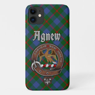 Insigne de clan Agnew et étui téléphonique Tartan