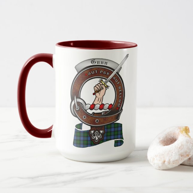 Insigne de clan de canon Combo 15oz Mug (Avec donut)