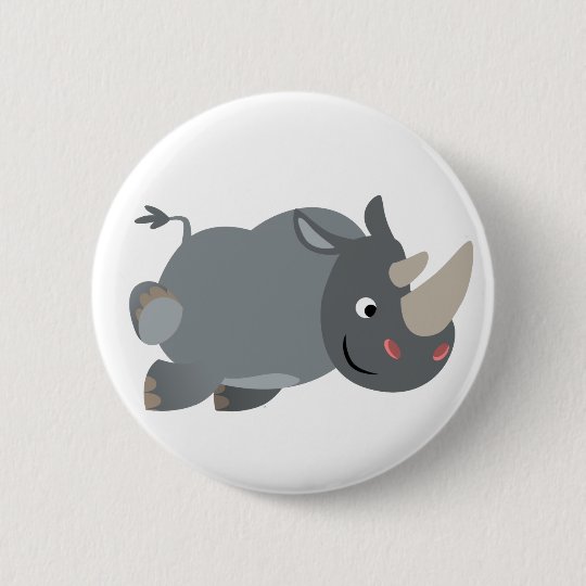 Insigne de remplissage de bouton de rhinocéros de pin's