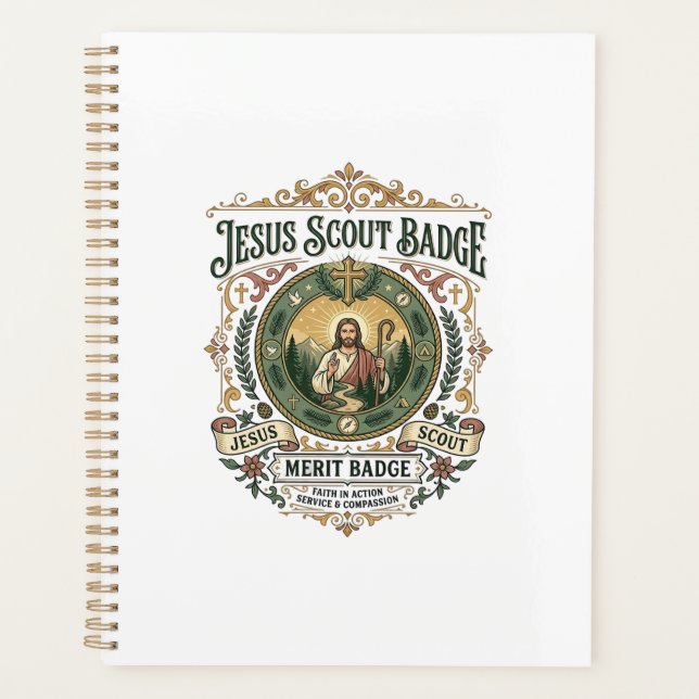 Insigne de Scout Jésus Badge de Mérite Insigne de  (Devant)