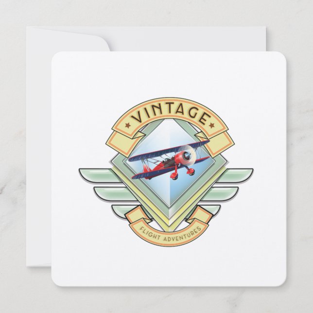 Insigne de vol de style vintage (Devant)