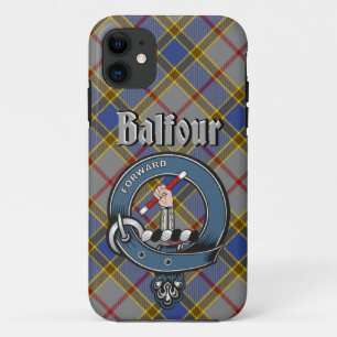Insigne du clan Balfour et étui téléphonique Tarta
