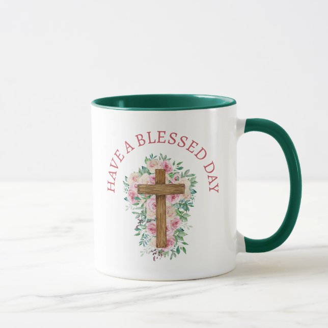 Inspirant ! Mug "Passez une journée bénie" (Droite)