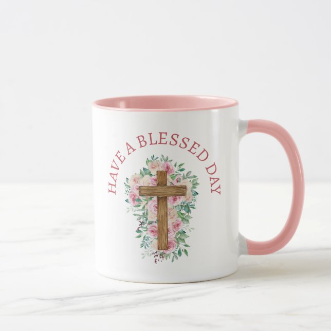 Inspirant ! Mug "Passez une journée bénie" (Droite)