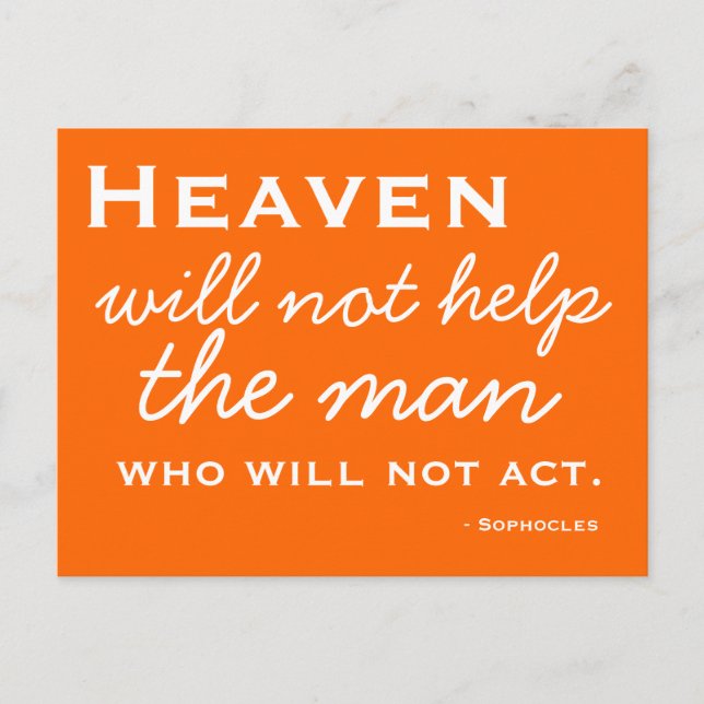 Inspiration - Choisir l'action - Carte postale (Devant)