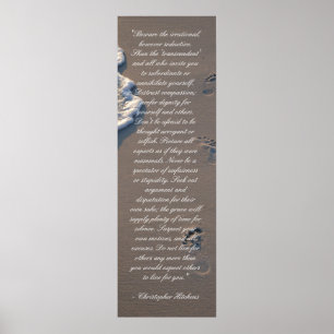 Inspiration Christopher Hitchens Poster de salle d